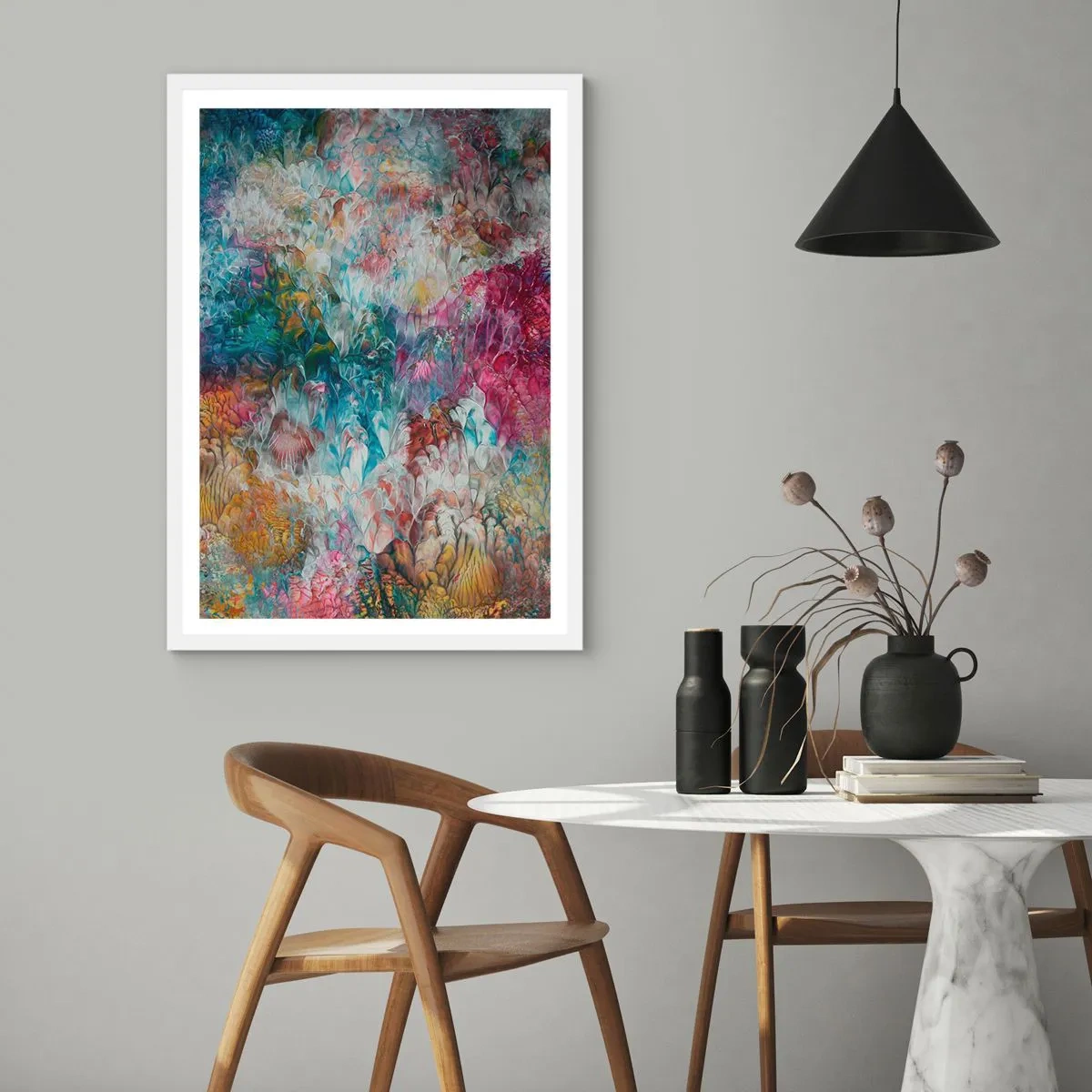 Poster în ramă albă - În plină înflorire - 70x100 cm