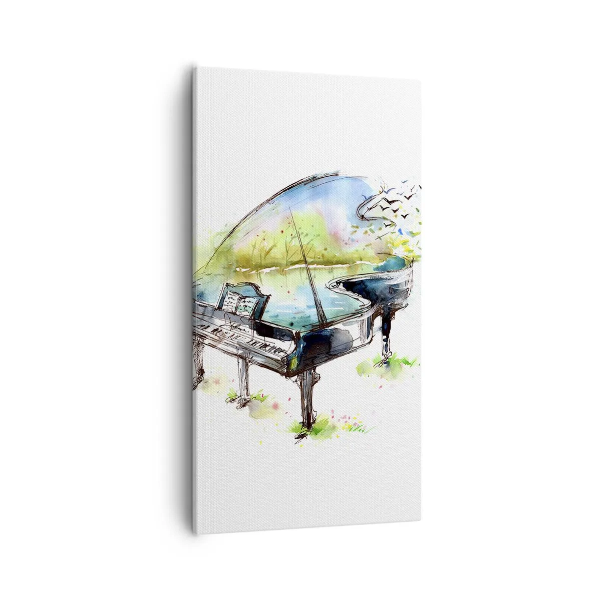 Tablou pe pânză - Încântat de muzică - 55x100 cm