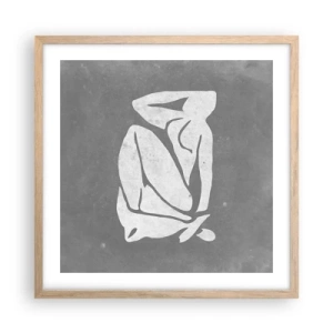 Poster în ramă de stejar deschis - În reverie - 50x50 cm