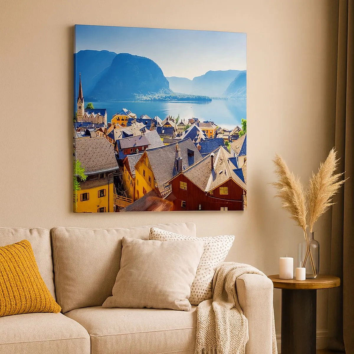 Tablou pe pânză - Nici că se putea mai pitoresc - 30x30 cm