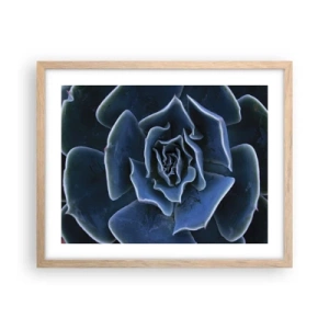 Poster în ramă de stejar deschis - Floare de deșert - 50x40 cm