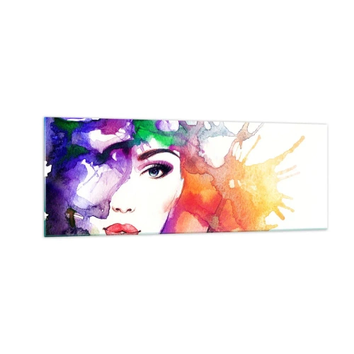 Tablou pe sticlă - Cu capul în nori - 140x50 cm