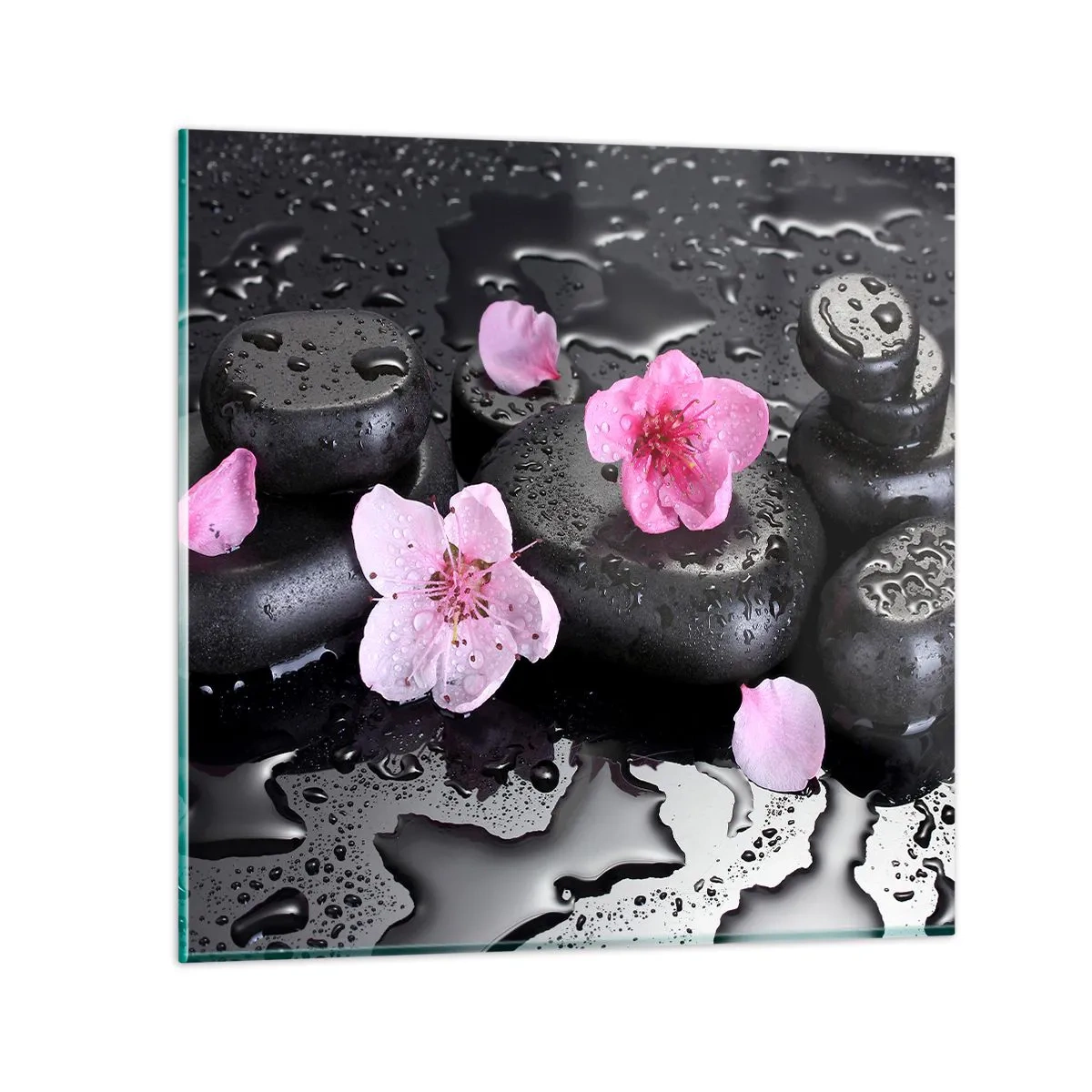 Tablou pe sticlă - Piatră de pe inimă - 30x30 cm
