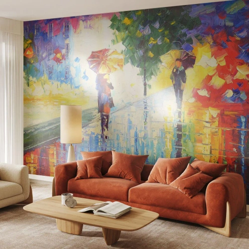 Tapet Premium Canvas - Și totul este clar - Park Avenue, Peisaj, Copaci - 150x105 cm