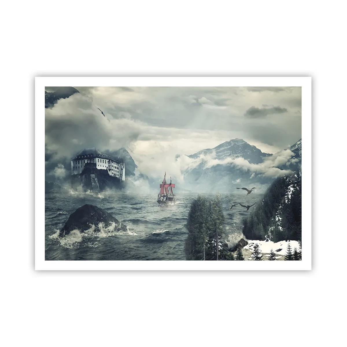 Poster - Pe ape magice - 100x70 cm