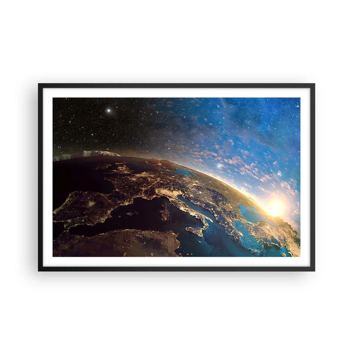 Poster în ramă neagră - Să ne privim de la distanță - 91x61 cm
