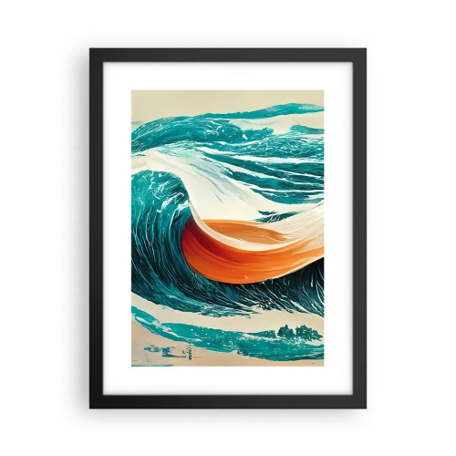 Poster în ramă neagră - Visul unui surfer - 30x40 cm