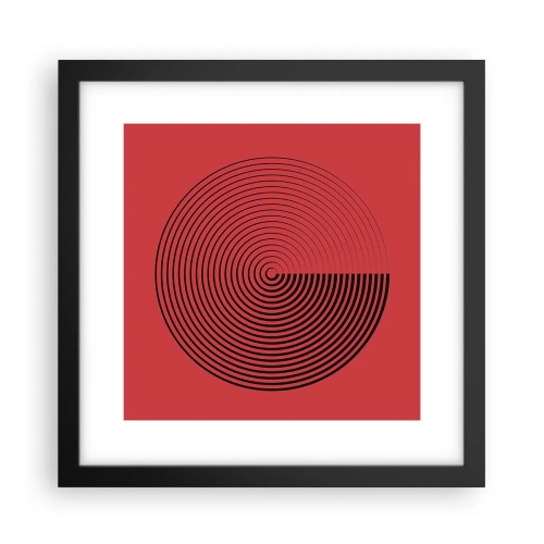 Poster în ramă neagră - Mișcare circulară - 30x30 cm