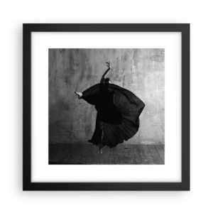 Poster în ramă neagră - Un pas pasional - 30x30 cm