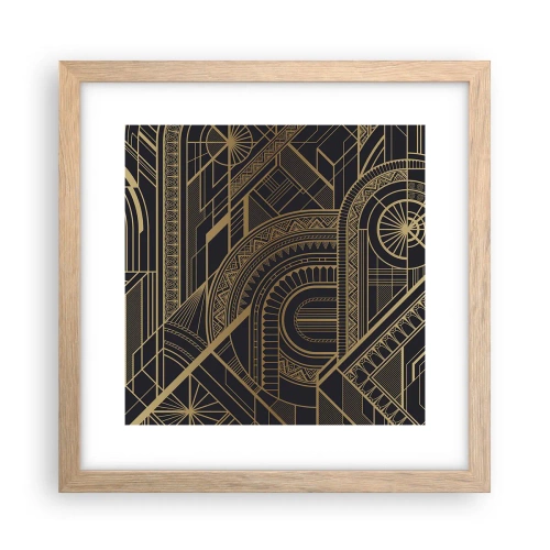 Poster în ramă de stejar deschis - Concepte, idei, planuri - 30x30 cm