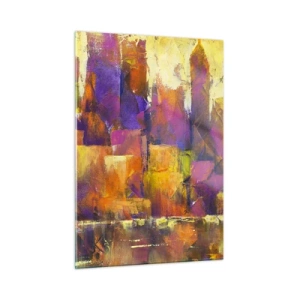 Tablou pe sticlă - Compoziția metropolitană - 50x70 cm
