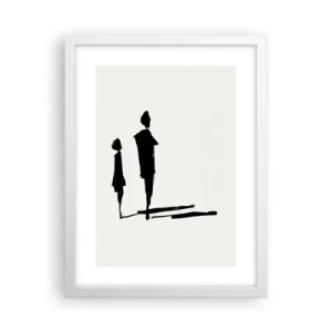 Poster în ramă albă - Cu siguranță împreună? - 30x40 cm