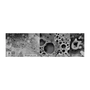 Mostră tapet Premium Sand - Ca un peisaj lunar - Compoziţie, Bucată, Grafică - 100x30 cm