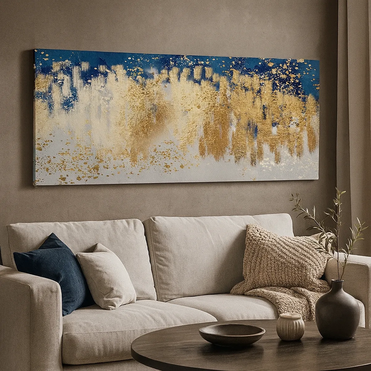 Tablou pe pânză - Compoziție modernă cu bliț - 30x30 cm