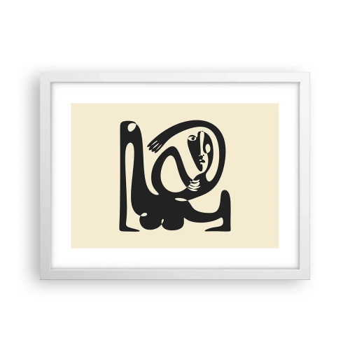 Poster în ramă albă - Aproape Picasso - 40x30 cm