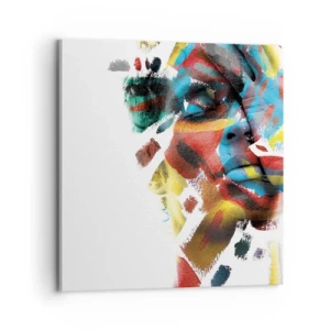Tablou pe pânză - Personalitate colorată - 70x70 cm