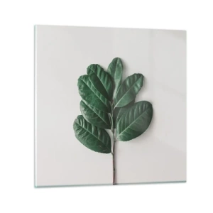 Tablou pe sticlă - Desenul naturii însăși - 30x30 cm