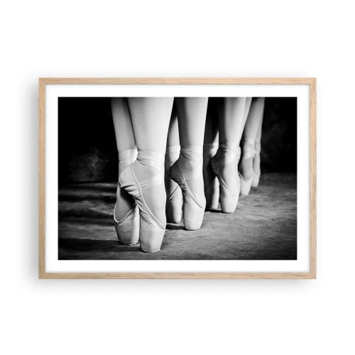 Poster în ramă de stejar deschis - Împreună, elegant - 70x50 cm