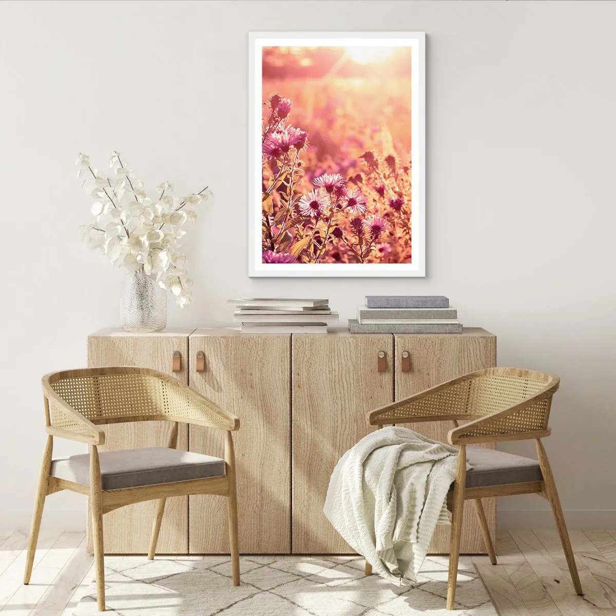 Poster în ramă albă - Înainte ca vara să plece - 30x40 cm