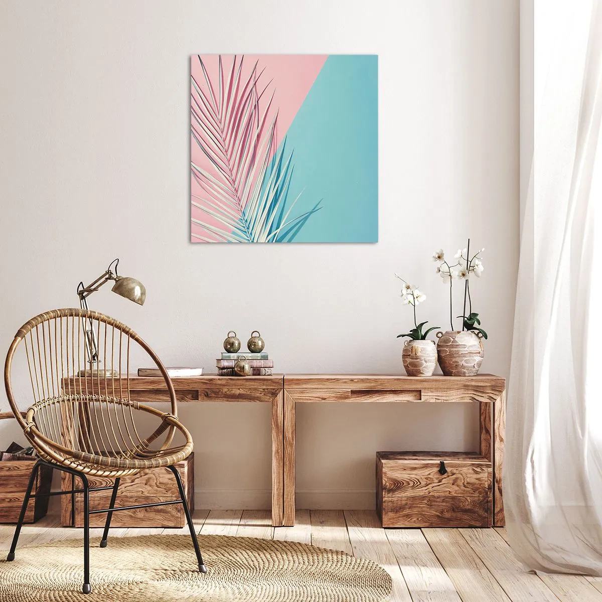 Tablou pe pânză - Impresie tropicală - 30x30 cm