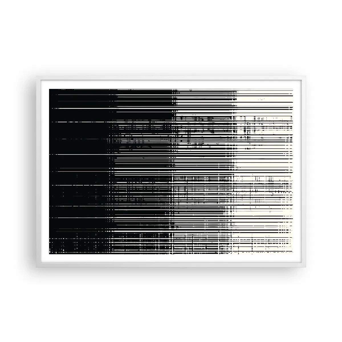 Poster în ramă albă - Valuri și vibrații - 100x70 cm