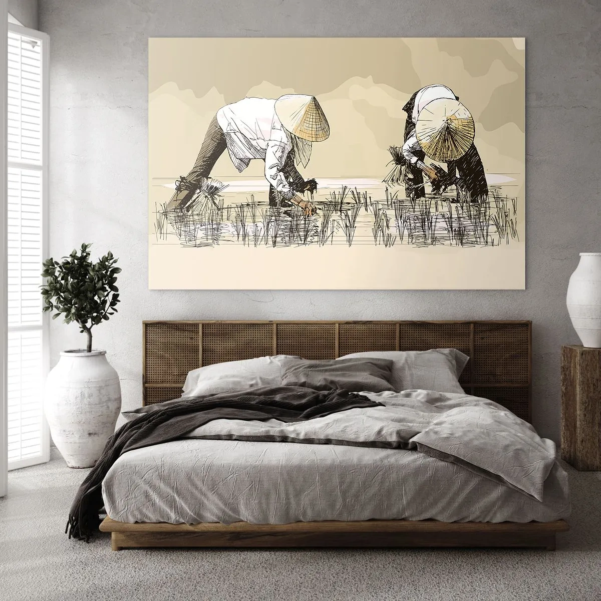 Tablou pe sticlă - O recoltă reușită - 100x70 cm