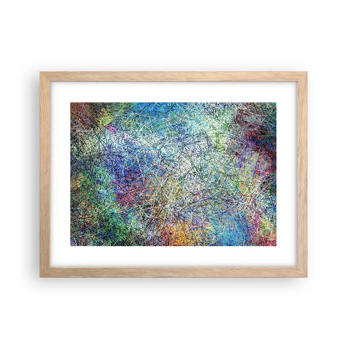 Poster în ramă de stejar deschis - Nu este atât de simplu - 40x30 cm