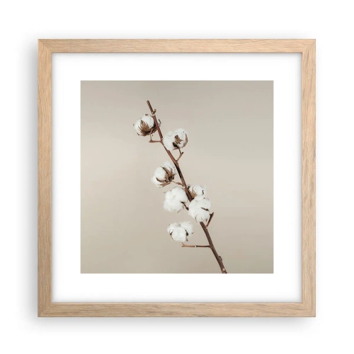 Poster în ramă de stejar deschis - La sursa moliciunii - 30x30 cm