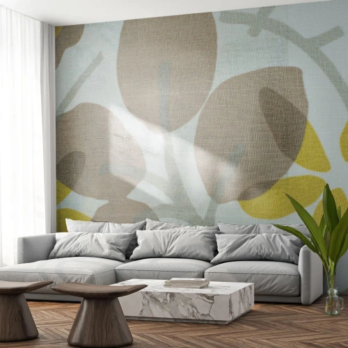 Tapet Premium Sand - Compoziție în plin soare - Boho, Flori, Minimalism - 100x70 cm