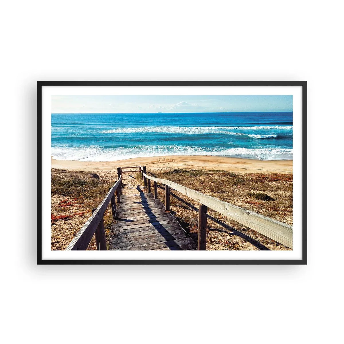 Poster în ramă neagră - Aleargă! - 91x61 cm