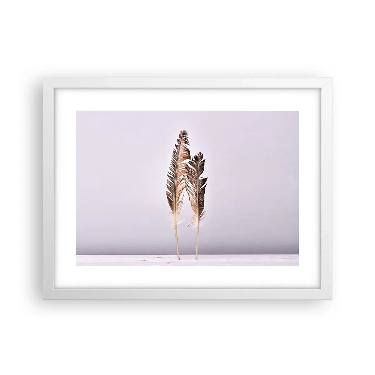 Poster în ramă albă - Împotriva neantului - 40x30 cm