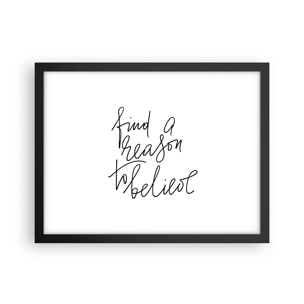Poster în ramă neagră - Este posibil - 40x30 cm