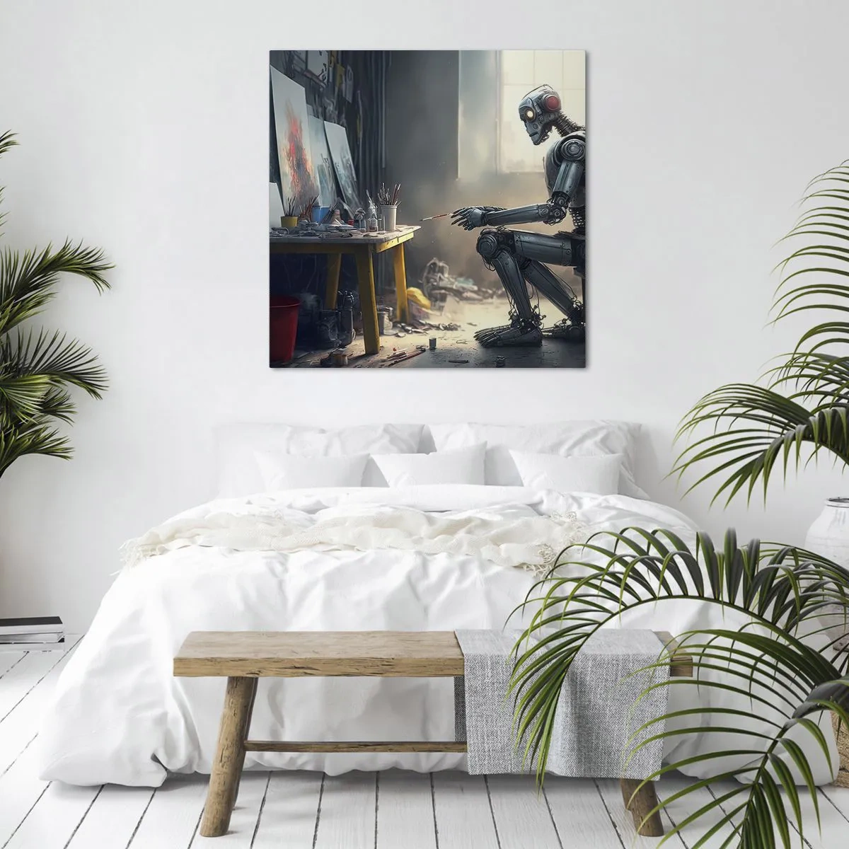 Tablou pe pânză - Actul de creație - 70x70 cm