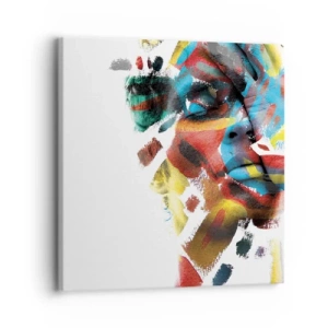 Tablou pe pânză - Personalitate colorată - 30x30 cm