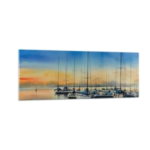 Tablou pe sticlă - Sfârșitul unei zile bune - 140x50 cm
