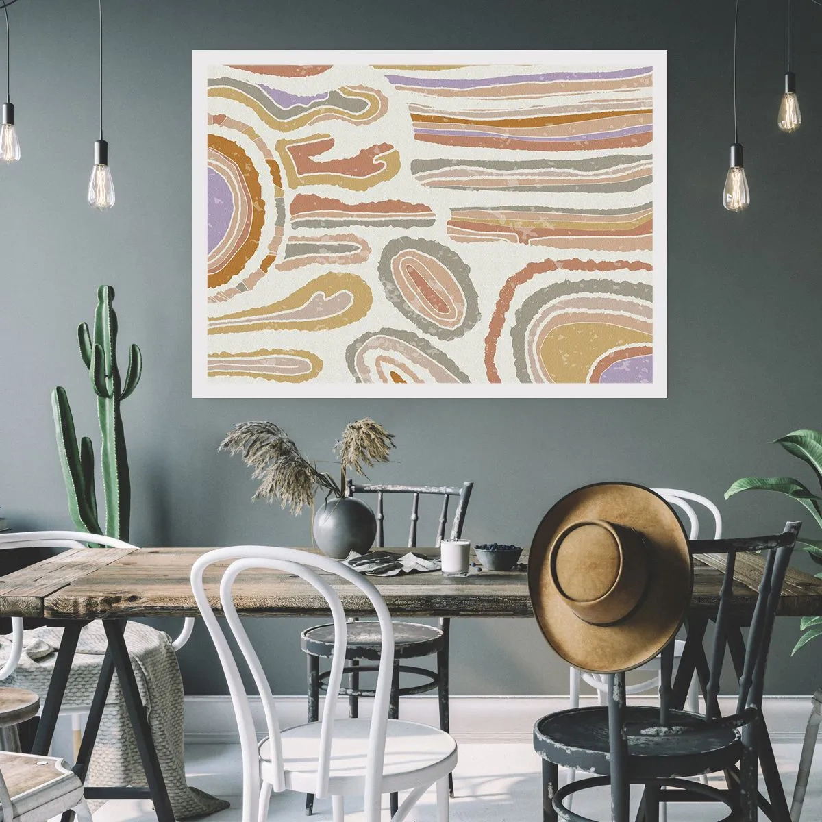 Poster - Secțiuni colorate - 100x70 cm