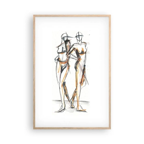 Poster în ramă de stejar deschis - Un studiu de farmec - 61x91 cm