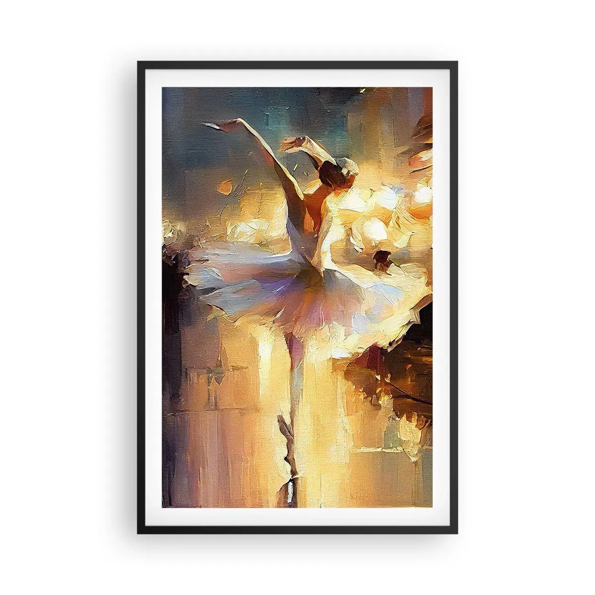 Poster în ramă neagră - Un miracol în stradă - 61x91 cm