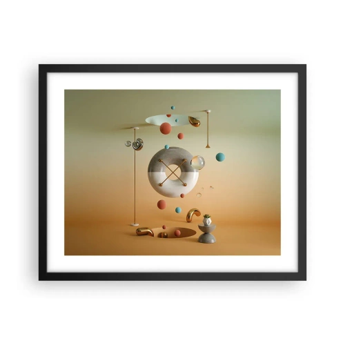 Poster în ramă neagră - Orice se poate întâmpla - 50x40 cm