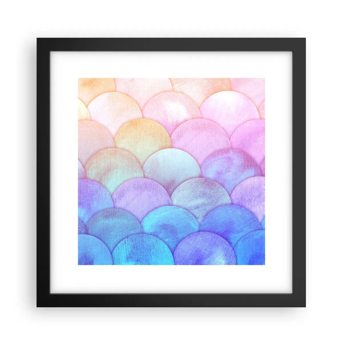 Poster în ramă neagră - Coajă de perlă - 30x30 cm