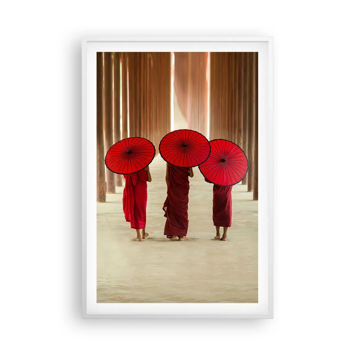 Poster în ramă albă - Pe drumul spre Tărâmul Pur - 61x91 cm