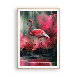 Poster în ramă de stejar deschis - O lecție de farmec natural - 70x100 cm