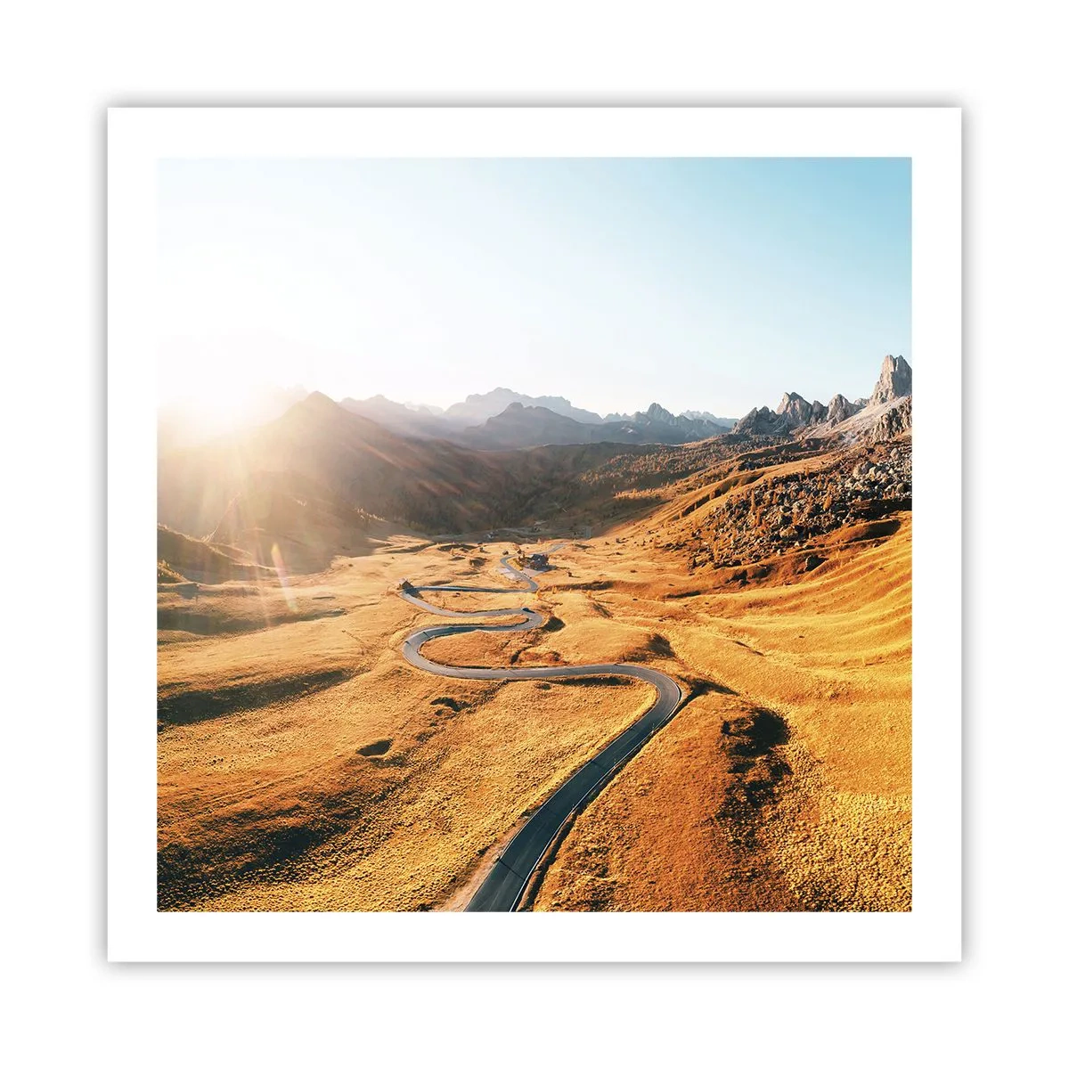 Poster - Într-o vale de aur - 60x60 cm