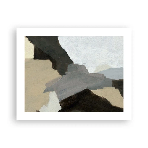 Poster - Abstracție: despărțirile griului - 50x40 cm