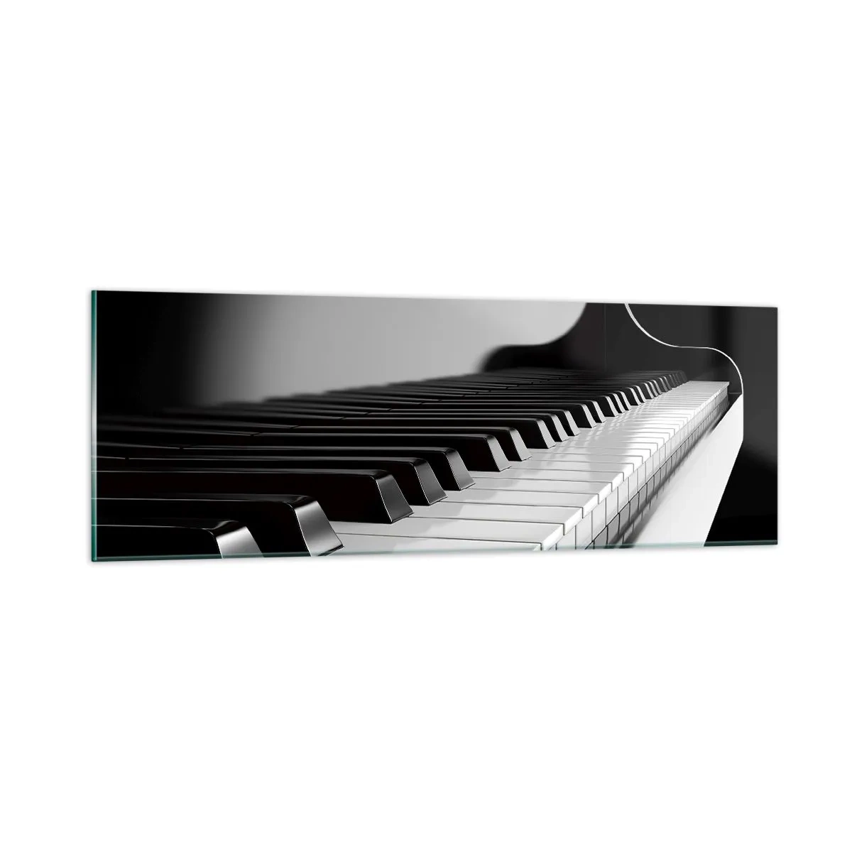 Tablou pe sticlă - Armonia formelor și a culorilor - 90x30 cm