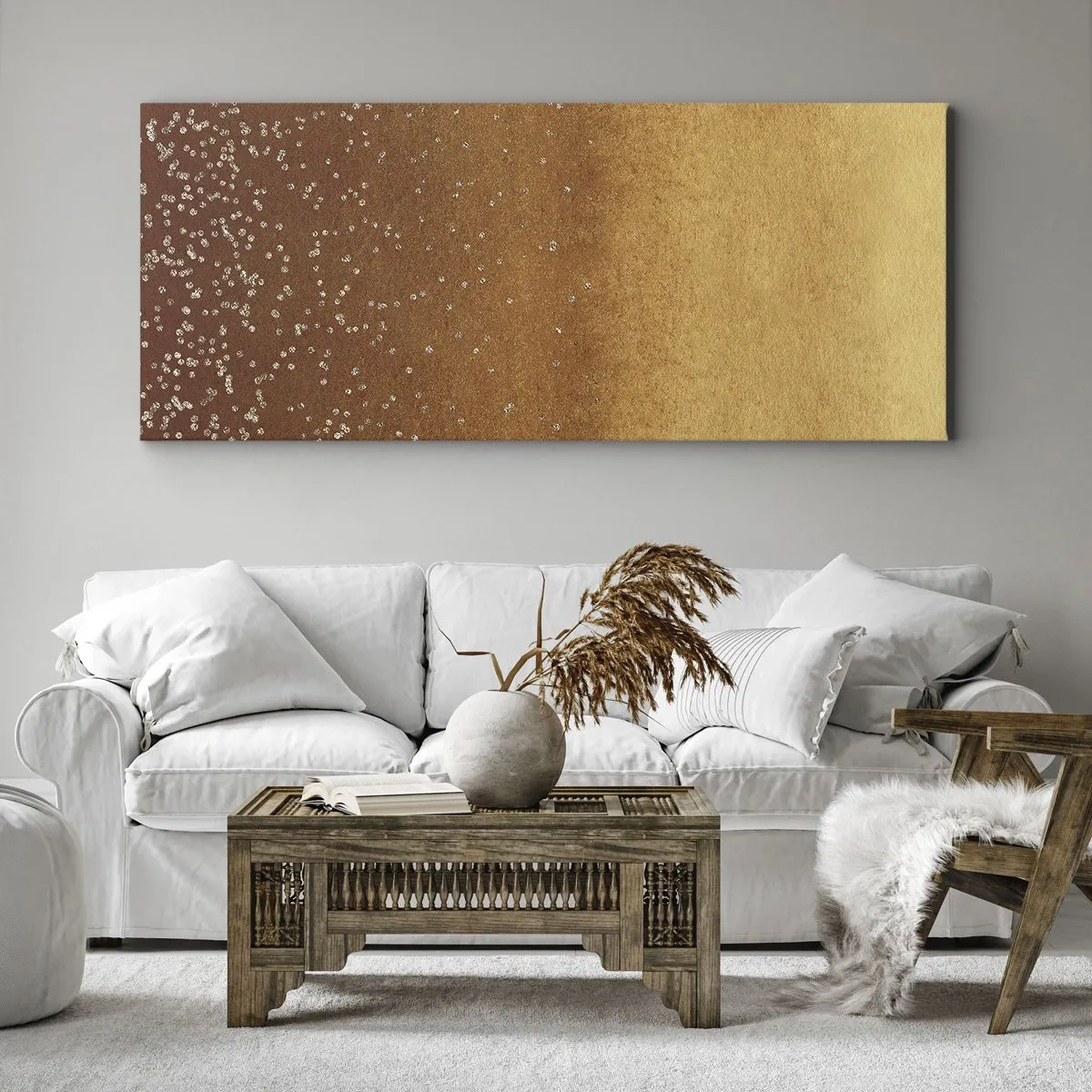 Tablou pe pânză - Nașterea luminii - 100x40 cm
