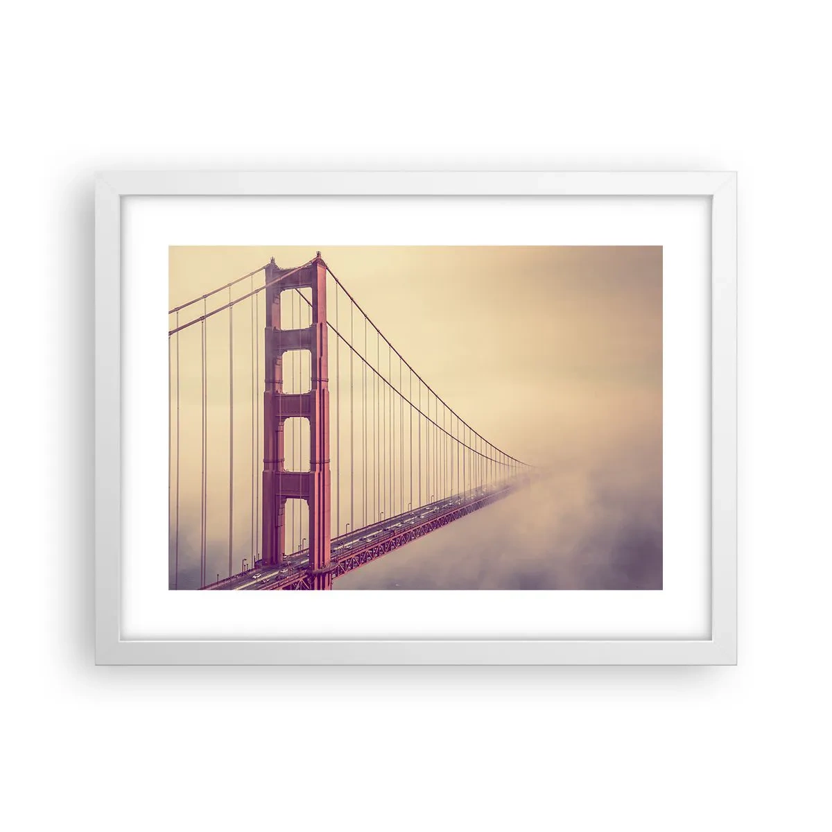 Poster în ramă albă - Între cer și pământ - 40x30 cm