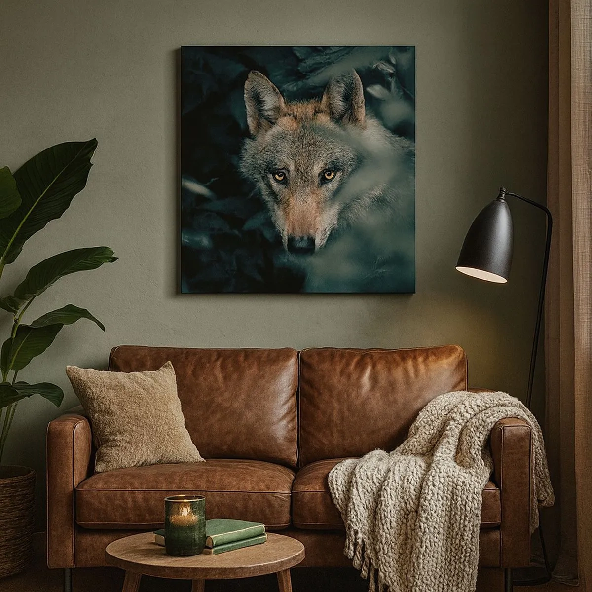 Tablou pe pânză - Vânător - 30x30 cm