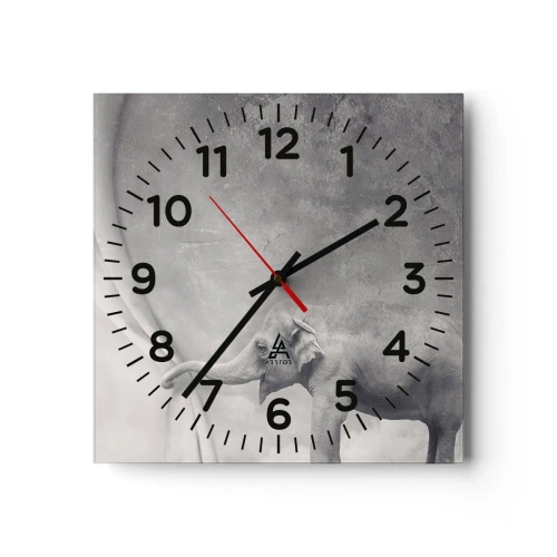 Ceas de perete - Ceas pe sticlă - Dezvăluirea misterului - 40x40 cm