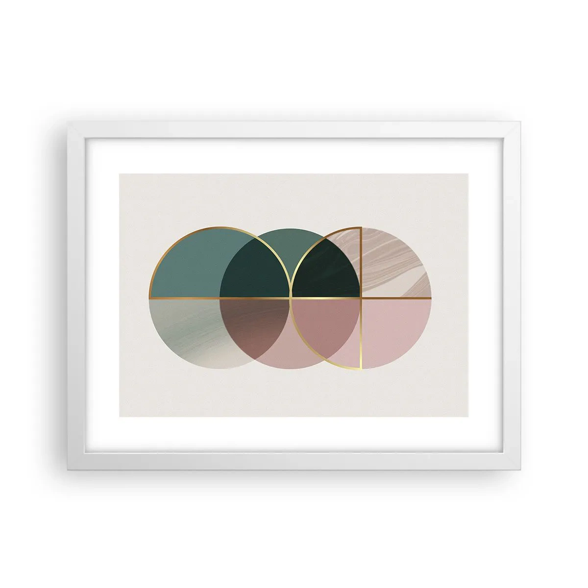 Poster în ramă albă - Roată cu roată… - 40x30 cm